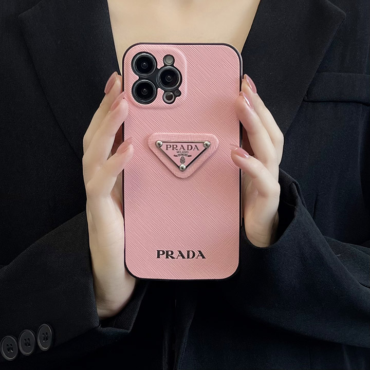 ピンクPrada iphone15ケース