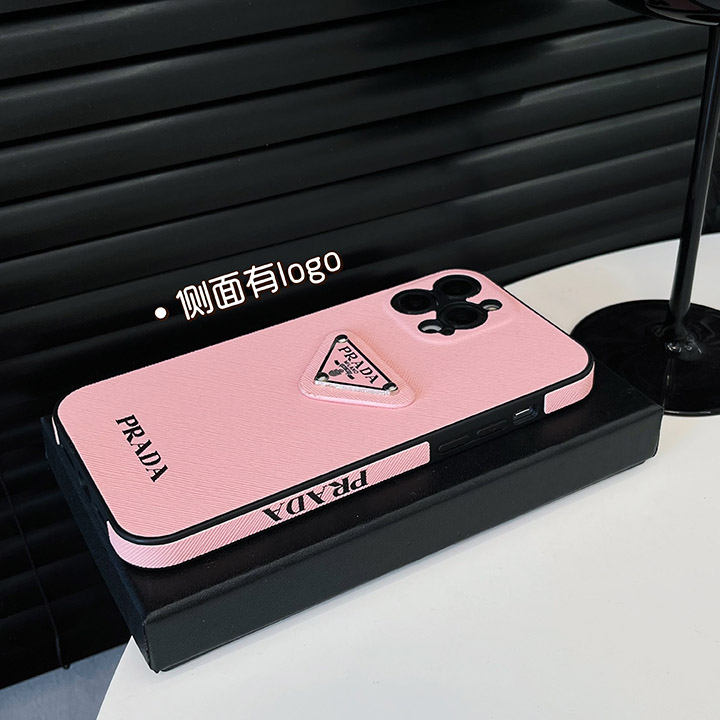 ピンクPrada iphone15ケース