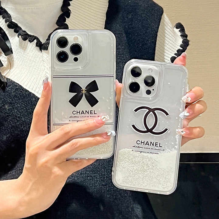 chanel風 アイフォーン 15 プロスマホケース クリア